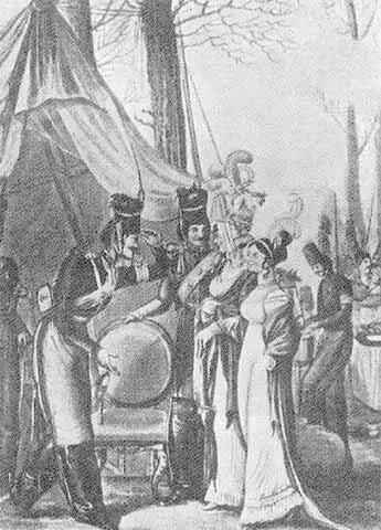 Казаки в Париже С акварели Г Э Опица Донские казаки на бивуаке в 1814 - фото 64