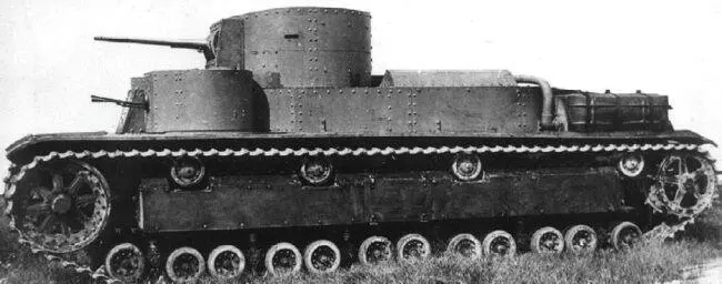 Прототип танка Т28 на заводских испытаниях вид справа Июль 1932 года В - фото 14