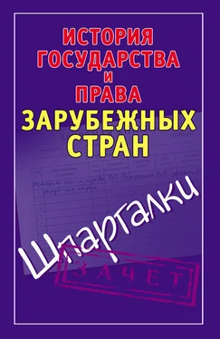 Светлана Князева История государства и права зарубежных стран. Шпаргалки обложка книги