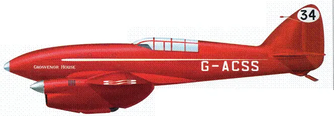 DH 88 Comet Экипаж К Скотт и Т КэмбеллБлэк Granville R6H Экипаж Ж - фото 136