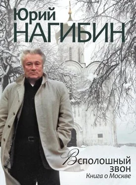Юрий Нагибин Всполошный звон. Книга о Москве обложка книги