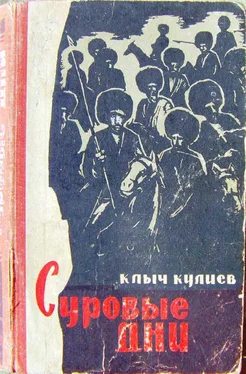 Клыч Кулиев Суровые дни (книга первая) обложка книги