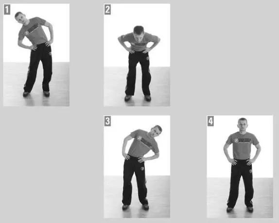 Knee Rotation Starting PositionStand with your feet together bend your - фото 31
