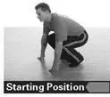 Starting PositionSquat down keeping your head up and place your hands on the - фото 56
