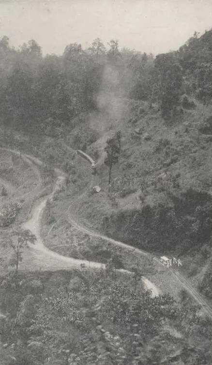 The road fell sharply down in front of us and went corkscrewing in and out - фото 139