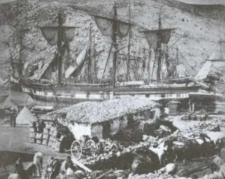 В гавани Балаклавы 1885 год Балаклавская бухта Современный вид Макет - фото 3