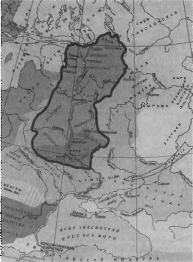 1 Границы IX в 2 Границы X XI в 3 Границы конца XI в - фото 1
