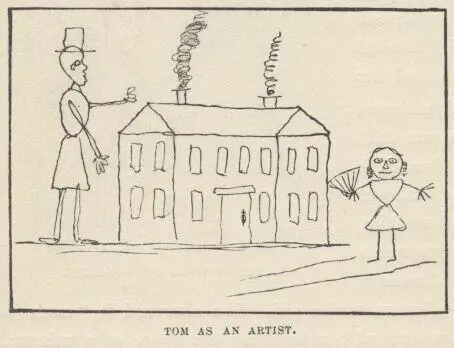 Tom partly uncovered a dismal caricature of a house with two gable ends to it - фото 38