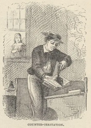 Becky glancing in at a window behind him at the moment saw the act and moved - фото 86