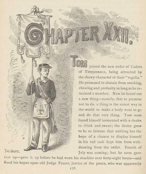 TOM joined the new order of Cadets of Temperance being attracted by the showy - фото 99