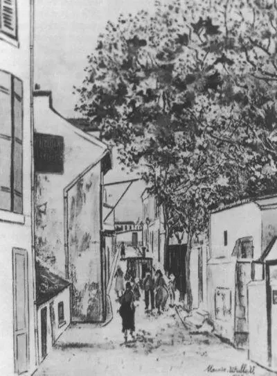 Морис Утрилло Улица Фонтен 1925 Морис Утрилло Ветряные мельницы на - фото 28