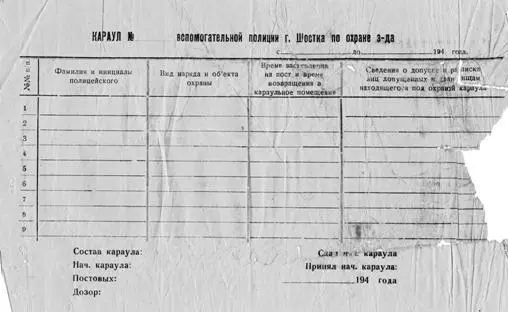 Постова відомість шосткинської поліції Офіцери і солдати 116 шуцбатальйону - фото 20