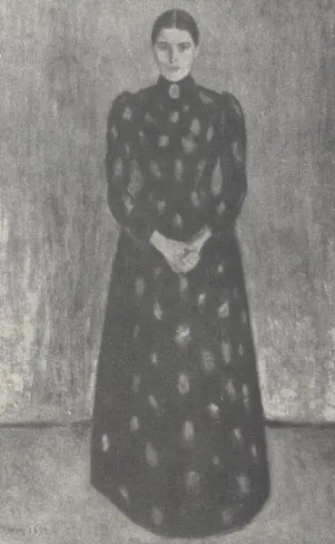 Портрет Ингер Мунк сестры художника 1892 Портрет писателя Ханса Йегера 1889 - фото 18