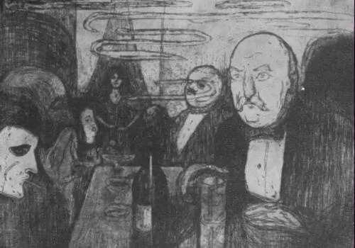 Богема Христиании 1895 Вампир 1894 Девушка в рубашке у окна 1894 - фото 20