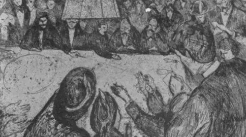 Игорный дом 1903 Ибсен в кафе Грандотеля в Христиании 1902 Девушки на мо - фото 44