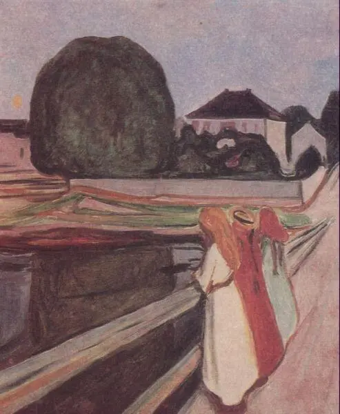 Девушки на мосту 1903 Старый рыбак с дочерью 1902 Двое мужчин 1903 - фото 46