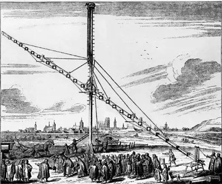 Рис 35 Крупнейший 150футовый телескоп Яна Гевелия 1645 г В середине - фото 47