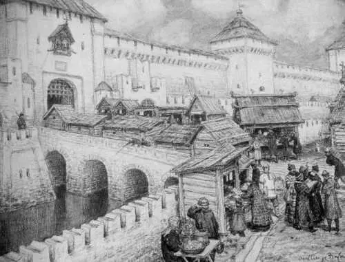 11 Книжные лавочки на Спасском мосту в XVII веке АМВаснецов 12 Казанский - фото 11