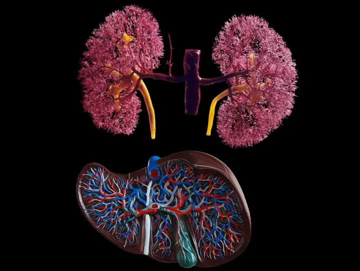 Модели кровеносной системы почек и печени изображение sciencephotocom - фото 60