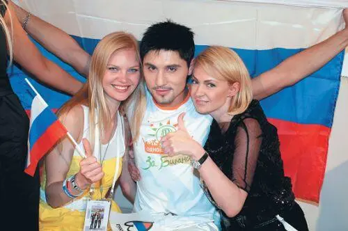 Лена Дима я Евровидение2008 В ожидании результатов На сцене после - фото 53