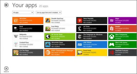 As with other areas of Windows Store you can filter this view in this case in - фото 190