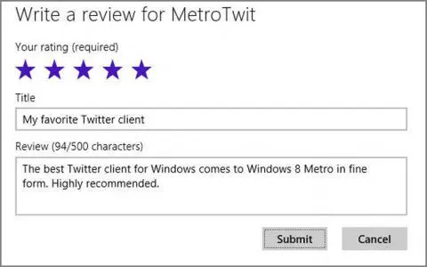 Once youve written a review the Write a review link on the apps landing page - фото 193