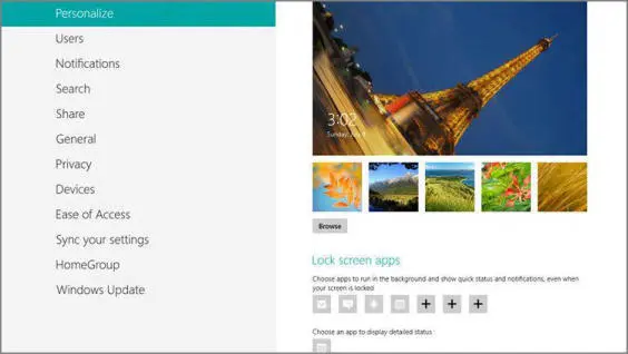 Under the Lock screen apps area youll see that Windows 8 allows you to - фото 266