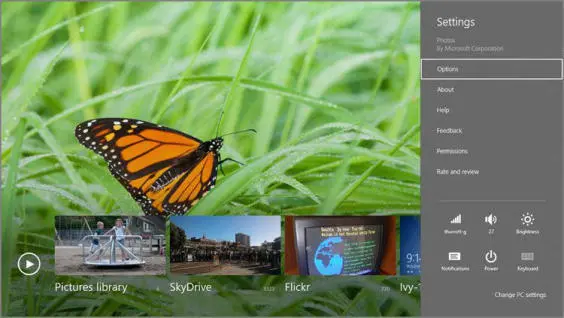 Select Options to display various options related to Photos Next to both - фото 295