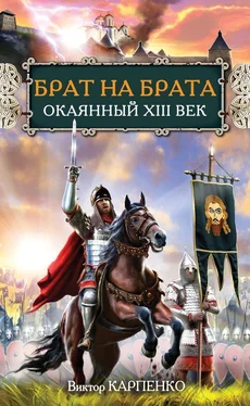 Виктор Карпенко Брат на брата. Окаянный XIII век обложка книги