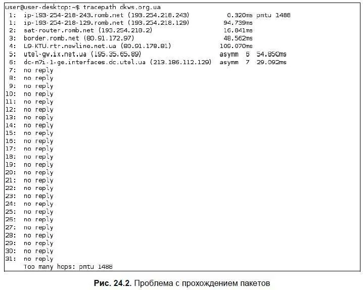 Сразу видно что имеются определенные проблемы с прохождением пакетов до - фото 257