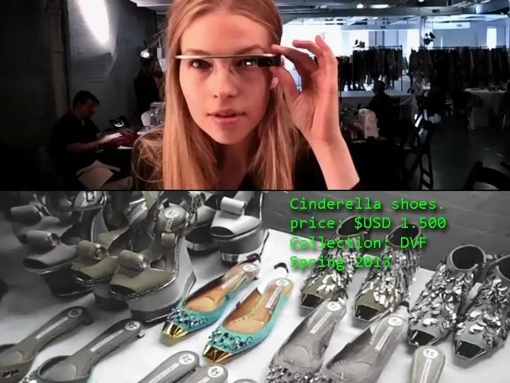 Использование Google Glass коллаж из кадров презентации DVF Выпускник MIT и - фото 61