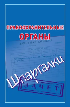 Мария Кановская Правоохранительные органы. Шпаргалки обложка книги