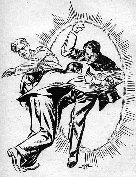 He took a wild swing hisself ducked and himself collected the haymaker As - фото 2