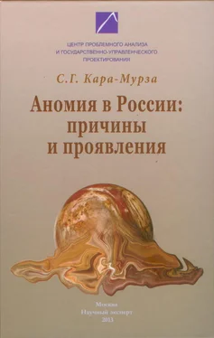 Сергей Кара-Мурза Аномия в России: причины и проявления обложка книги