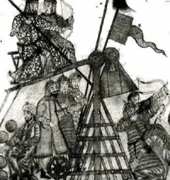 Рис 2 Осадная машина монголов манджаник Персидская миниатюра Кроме больших - фото 3