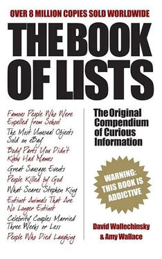 David Wallechinsky The Book of Lists обложка книги