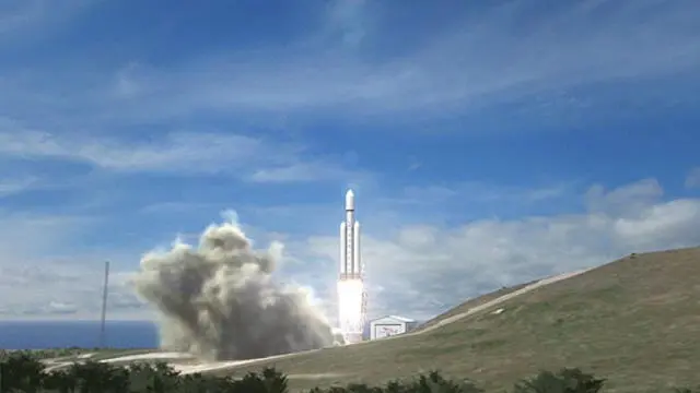 Ракета Falcon Heavy пока ещё находится в разработке изображение SpaceX Ну и - фото 77