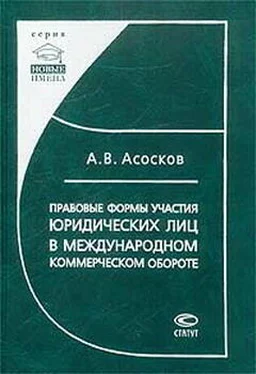 Антон Асосков Правовые формы участия юридических лиц в международном коммерческом обороте обложка книги