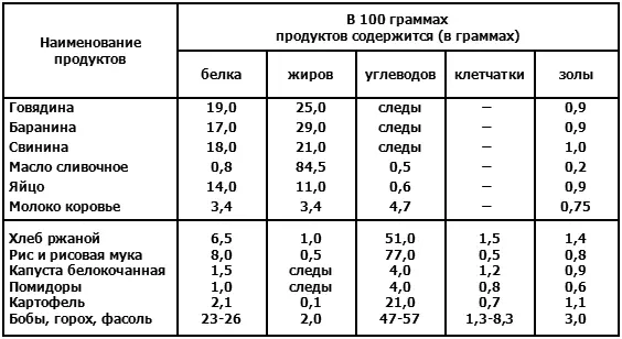 В необходимых нам каждый день 100 граммах белка содержится различное количество - фото 7