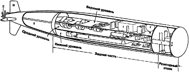Схема USS Hampton SSN767 задняя часть ВМС США секретно 1 Экранированный - фото 15