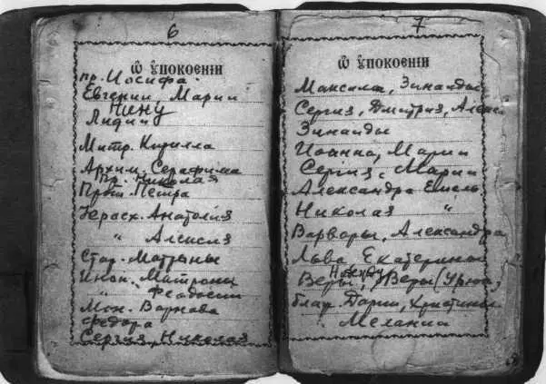 Помянник протоиерея Иосифа Фуделя позднее перешедший к сыну Собрание А М - фото 81
