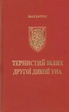 Іван Буртик Тернистий шлях другої дивізії УНА обложка книги