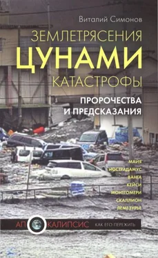 Виталий Симонов Землетрясения, цунами, катастрофы. Пророчества и предсказания обложка книги