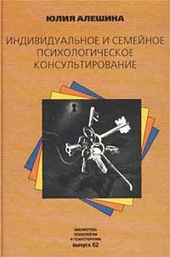 Юлия Алешина Индивидуальное и семейное психологическое консультирование обложка книги