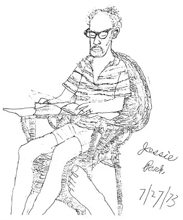 Jessys portrait of her father done in her teens about the same time as the - фото 17