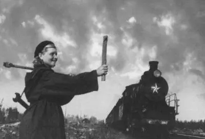 Путевая обходчица Передача жезла на паровоз в современном ретрорейсе - фото 55