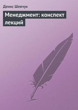 Денис Шевчук Менеджмент: конспект лекций обложка книги