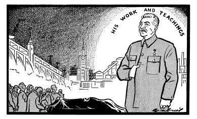 43 Daily Worker London cartoon on the death of Stalin 6 March 1953 Hardly - фото 48