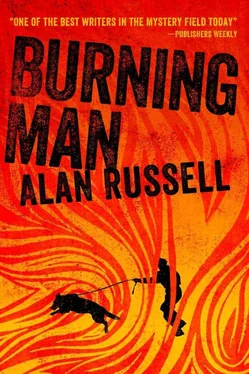 Alan Russell Burning Man обложка книги