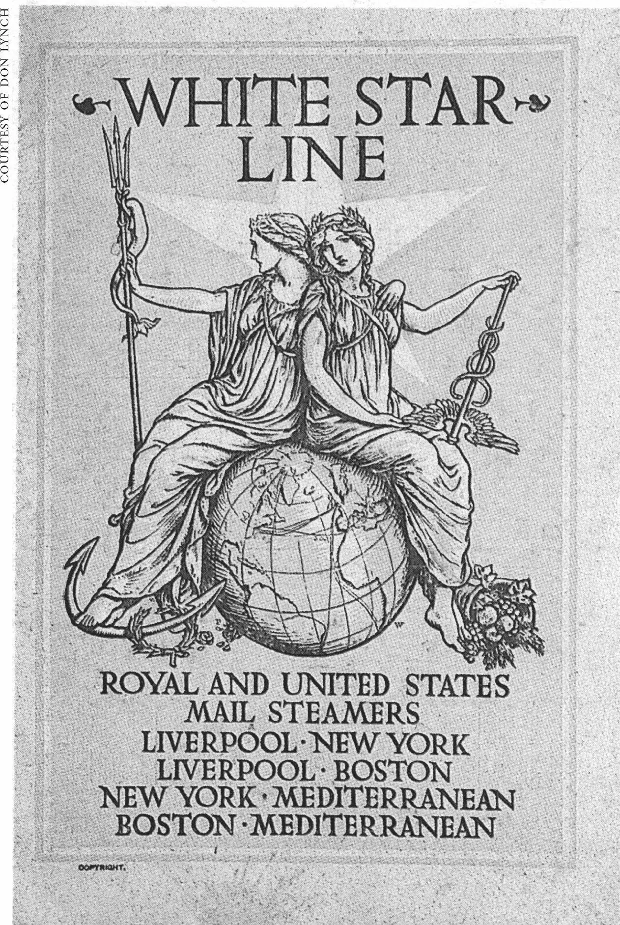 The cover of a 1906 White Star Line passenger list PART I At Sea There was - фото 2